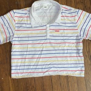 Vans collard crop top